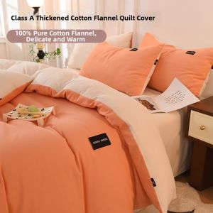 BEIPIN | Thick Cotton Flannel Duvet Cover 200x230cm