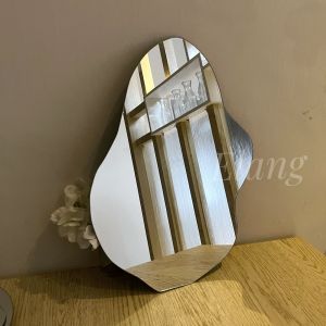 Mirror Aesthetic Dekorasi Dinding Rumah Minimalis Lebar 27CM Tinggi 40CM / Cermin Dinding Aesthetic ASLI KACA 100%