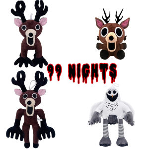 New MINISO In Stock 99 Nights Deer Plush Doll 99 Nights In The Forest Anime Peripherals Toy Halloween Christmas gifts