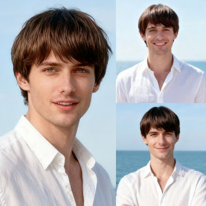 African Wig Male Slant Bangs Fluffy Short Hair Chemical Fiber Mechanism Wig Headgear
