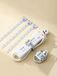 Silicone Cable Organizer Multi-Function Charger Cable Tie Desk Top Wire Manager Data Cable Storage Band Home Use Living Room