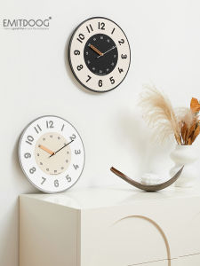 EMITDOOG นาฬิกาตั้งโต๊ะแบบติดผนัง แบบเรียบง่าย สร้างสรรค์ แฟชั่น สำหรับใช้ในบ้าน สำหรับห้องนั่งเล่น นาฬิกาตั้งโต๊ะแบบใหม่ 2025