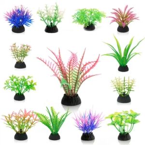 Set 5 Mô Hình Cây Rong Nhựa Thuỷ Sinh Có Sẵn Đế Trang Trí Hồ Cá - Bể Cá Nhiều Mẫu Size 5-7 Cm