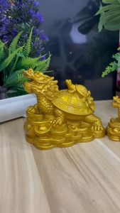 เต่ามังกร(เจี่ยบ๊วย) วัสดุเรซิน สัตว์มงคลชั้นสูงส่งเสริมความเป็นมงคลให้กับชีวิต ปรับฮวงจุ้ย เสริมดวง