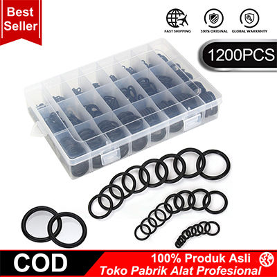 O-ring Set - Oring Seal Kit 1200pcs - Karet Ring Set - Seal Set Motor Mobil - Sealing Rings Gasket Assortment Set Kit Box Oil Waterproof
