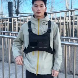 Tactical Chest Rig Bag Men Waterproof Crossbody Harness Vest Molle Pouch Outdoor Hiking Cycling Running EDC Gear Storage Pack