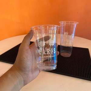 CUP 16 OZ 18 OZ 22 OZ SLIM JUMBO (SABLON "ES LARIS" ISI 250 PCS) | CUP SABLON | CUP ES