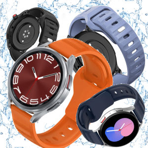 Sport Strap for Galaxy Watch 6 Classic Strap/Galaxy Watch 6/5/4/4 Classic/Active 2 for Amazfit Bip/GTS 2/3/4 22mm Silicone Strap for Huawei GT 2/3 for Amazfit GTR 2/3/4