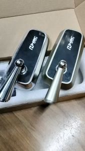 Kính xe máy H2C chân ngắn full nhôm mặt kính chống chói có thu hình
