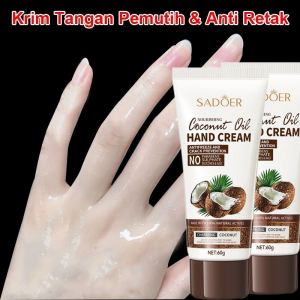 Hand Cream Krim Pemutih Tangan Whitening Hand Cream Oil Alami Natural Pelembab Tangan 30gr Coconut Krim Tangan Kering Hand Keriput Anti Keriput Dan Pelembab Tangan Asam Hyaluronic Penghapusan Kerut Esensi Pelembab Kasar Kering Pelembab Kerut 【COD】