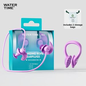 WATERTIME | Waterproof Earplugs and Nose Clip Set For Swimming Bathing