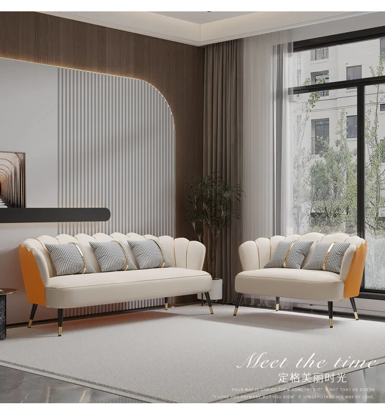 Small Apartment Sofa Set Living Room Modern Minimalist Single