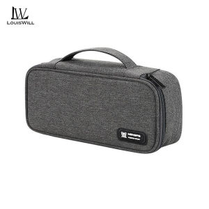 LouisWill Digital Storage Bag Multifunctional Travel Organizer Double Layer Large Capacity Electronic Gadget Bag USB Cable Storage Bags Large Cable Organizer Bag Accessories U Disk Hard Drive Accessories Storage Bag