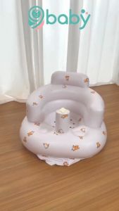 Ghế hơi tập ngồi cho bé đa chức năng nhựa PVC cao cấp tiện lợi an toàn cho bé 9BABY mẫu cún con