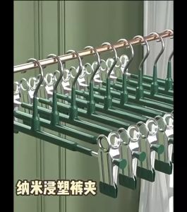BB7 - Gantungan Hanger Jepit Multifungsi Gantungan Baju Celana Dengan Penjepit Besi Hanger Clip Stainless