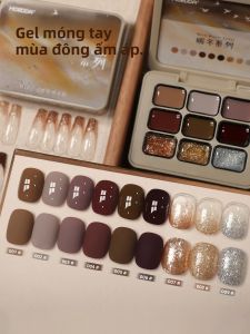 Bộ Sơn Gel Móng Tay Mùa Đông 9 Màu Ấm Áp Độ Bão Hòa Cao Công Thức Bán Đặc Dành Cho Salon Chuyên Nghiệp Không Bị Lem Đóng Hộp