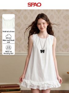 spao | Đầm A-Line Dây Đan Trắng Ngọt Ngào
