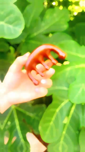 Sandalwood massage comb massage comb head meridian comb portable wooden meridian comb souvenir small rib comb