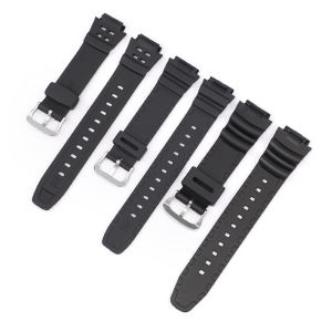 นาฬิกา Casio ยาง18เรซิ่นมม. AQ-S810W W-735H SGW-300 F-108WH AEQ-110W AE-1300 AE-1000W MRW-200H สายสำหรับเปลี่ยนอุปกรณ์เสริม