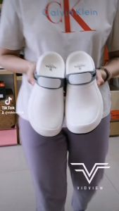 VIDVIEW !!ลดสนั่น!! รองเท้าหัวโต ทำงาน แบบเิดส้น Adda 5TD76 เนื้อยาง ใส่สบาย 2density