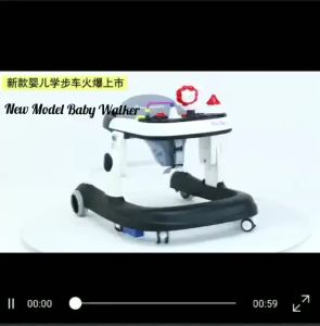 **Malaysia Seller **  Premium Foldable Baby Walker Baby Walker With Music Walker Baby Music Push Walkers Adjustable walker
