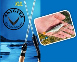 SKYGITZ MALAYSIA RANDUK V3 HAUTTON Xiaoju Jeram Undercast Stream Ultralight 1-8lb 1-5g Spinning Casting Fishing Rod