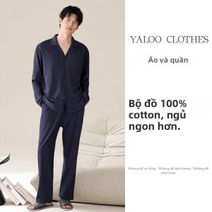 Đồ Ngủ Nam 100% Bông Cotton cho Nhà và Mặc Ngoài
