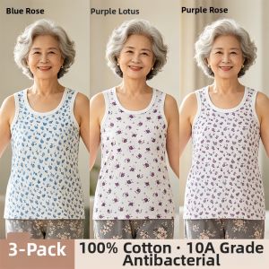 yaloo | Sleeveless Vest Cotton for Elderly Women Large Size