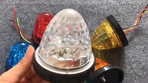 Led Light For Truck 24v Crystal Cone Shape Night Lighting Safety Warning Lamp Anti-Collision Taillight