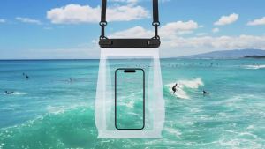 HAISSKY Large Stereoscopic Waterproof Swimming Bags Crossbody Beach Sufring Clear Sorage Pouch For iPhone Samsung Xiaomi Huawei
