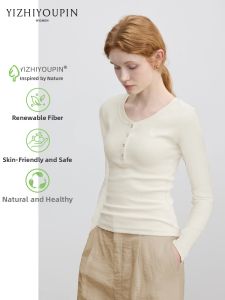 Slimming Embroidered Crew Neck Regular Sleeve T-shirt Inner Wear