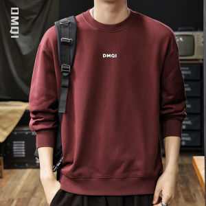 Red Fleece-Lined round Neck Sweatshirt Mens plus Size Snake Year 2025 New Year Fashion Urban Style Long Sleeve Printed Sweatshirt