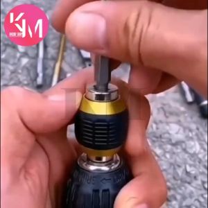 Adaptor Mata Bor Quick Change Chuck Heksagonal 1/4 Bits Nut Driver Konverter Drill