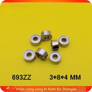 Chuôi Bi Lăn Chính Xác R830ZZ 1000093 693-2RS S693ZZ 3*8*4 Mm Bi Lăn Sâu Ổ Trục Bi Lăn Thép Bi Lăn Tiêu Chuẩn