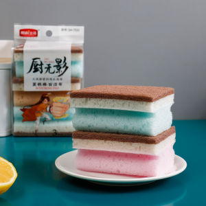 Bàn Chải Rửa Bát Hai Mặt Fresh Life Magic Sponge Dùng Trong Nhà Bếp Dụng Cụ Vệ Sinh Gia Đình Chống Dính Dầu Mỡ