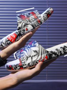 Slippers Mens Outerwear Summer One Piece Trendy Poop Feeling Thick Non Slip Abrasion Resistant Boy Couple Student Mens Shoes