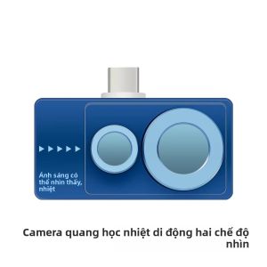 Camera Nhiệt Di Động TOOLTOP T7PRO 256x192 Máy Ảnh Hồng Ngoại Đèn Chiếu Sáng Cổng Type-C Dùng Cho Kiểm Tra Tòa Nhà