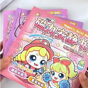 EasyB | 3pcs Wonderful Cute Series -  Magnetic Quiet Book - DIY Creative - Cartoon for Kids Birthday Christmas New Year Present