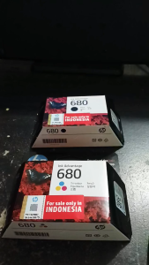 HP Cartridge 680 Original Black Color Ink Tinta Printer Cetakan Tajam Jelas Hemat Awet Konsisten