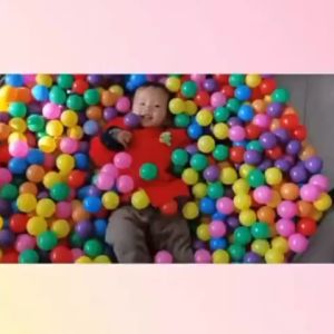 Free Shipping: Large Playpen with Balls & Stainless Steel Frame - Indoor Playground Anti-Slip Base