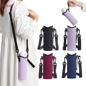 Portable Water Bottle Covers With Sling Bottle Carrier Insulated Cup Cover Bag Holder Pouch Cover Drinkware Tools