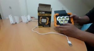 Lampu LED Solar Emergency 8400mAh 5 COB Power Sel Surya Professional Lamp Stand