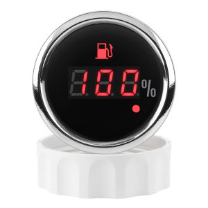 RYSJM | 52MM Car Water Temperature Gauge Meter Digita Meter Voltage Hours Fuel Level Oil Temp Battery Charge Gauge For 12V 24V Car Boat