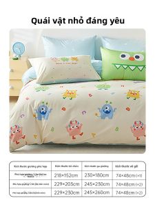 DOHIA | Bộ Drap Cotton Lông Cừu Hai Mặt Dày 3 Miếng