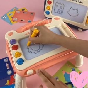 Bảng vẽ tự xóa cho bé thông minh có chân bàn bảng từ tính tập viết tập vẽ cho bé-HAUSE