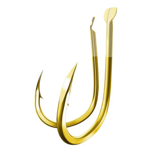 LAODAO | Strengthened Thousand Hook Offset Shank Light Fine Hook for Grass Carp