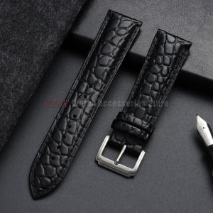 Watchband 12/14/16/17/18/19/20/21/22/24mm Crocodile Pattern Design Leather Watch Strap Soft Casual Business Wristband Men Women