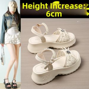 DINGMUYI | Comfortable 6cm Thick-soled Sandals for Women