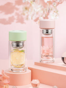 Fuguang | Portable Stylish Double-Layered Borosilicate Glass Teacup