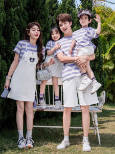 HONGLEXIUYAN | New 2026 Summer Family Match Outfit Dresses T Shirts